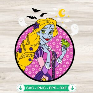 Rapunzel Halloween SVG file for Cricut, cutting file