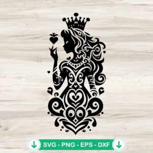 Disney Princess SVG file in Maori style mandala zentangle