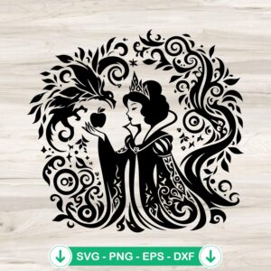 Disney Snow White Mandala SVG file for cutting machines