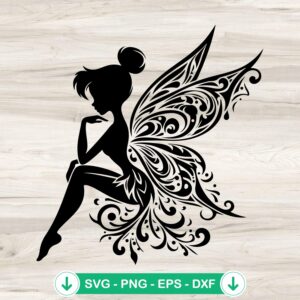 Tinker Bell Mandala SVG file, cricut svg cut file