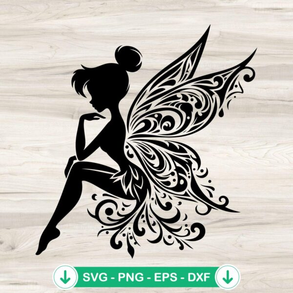 Tinker Bell Mandala SVG file, cricut svg cut file