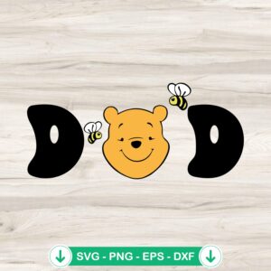 Disney Winnie The Pooh Dad svg file for cutting machine