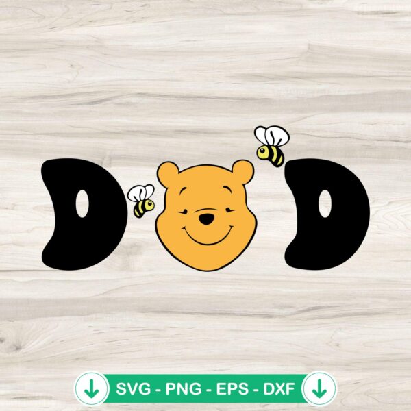 Disney Winnie The Pooh Dad svg file for cutting machine