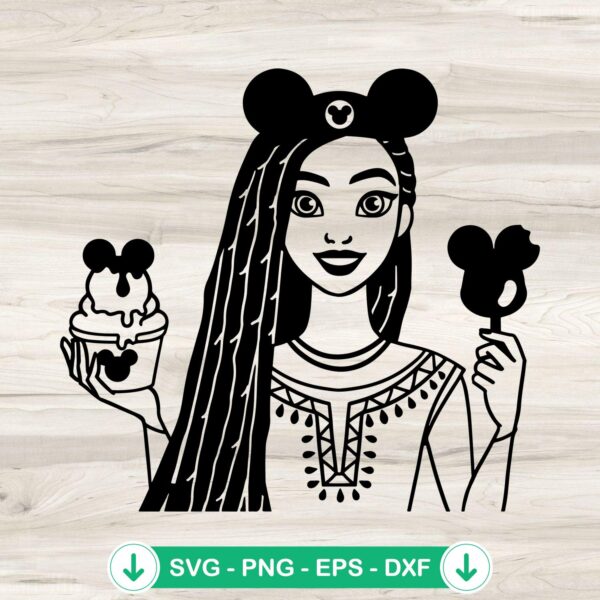 Disney Wish Asha Princess Snacks SVG file for Cricut