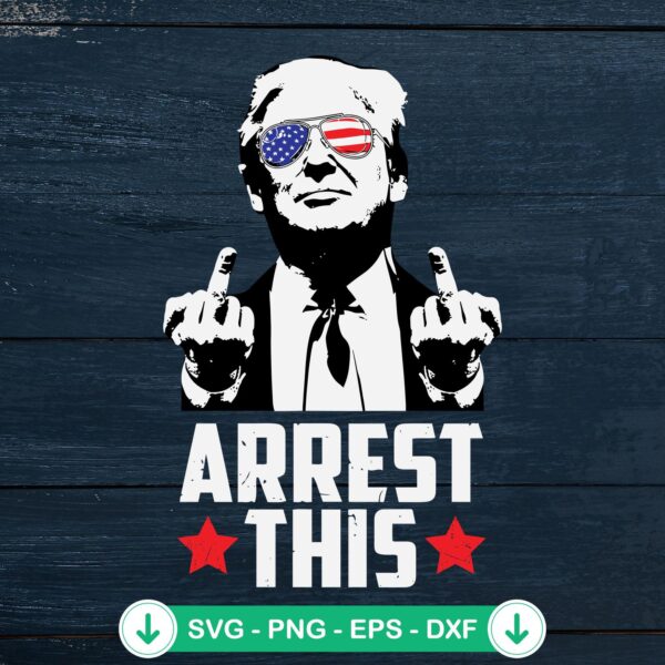 Donald Trump Arrest This SVG file for Cricut cutting machine