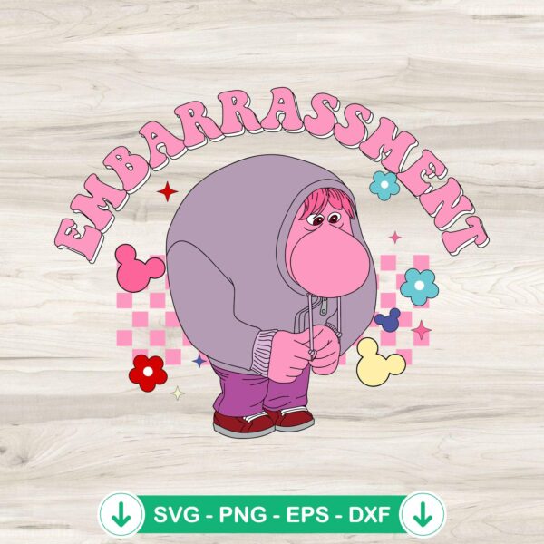 Embarrassment SVG file for Inside Out 2, cricut svg cutting file