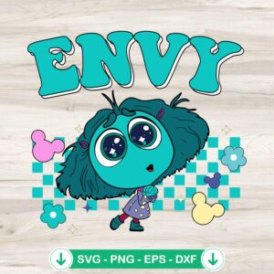 Envy SVG file for Inside Out 2, cricut svg cutting file