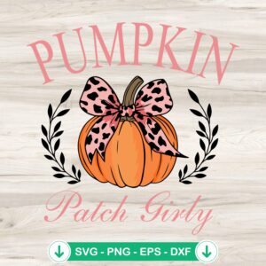 Fall Pumpkin Coquette Bow SVG file for Cricut cutting machine