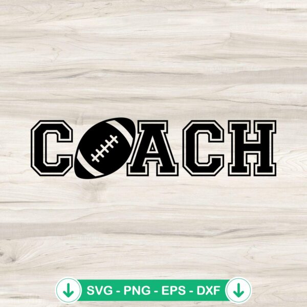 Football Coach SVG file for Cricut cutting machine