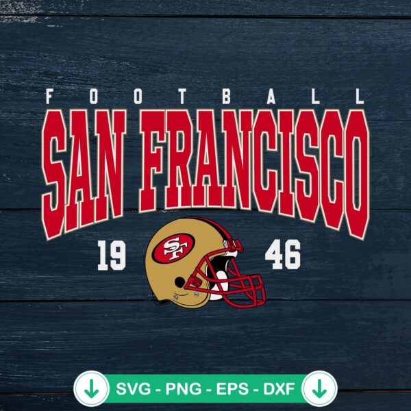 San Francisco 49ers SVG file, cricut svg cut file of 49ers helmet