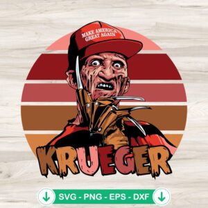 Freddy Krueger SVG file for cutting machine, Cricut SVG cut file