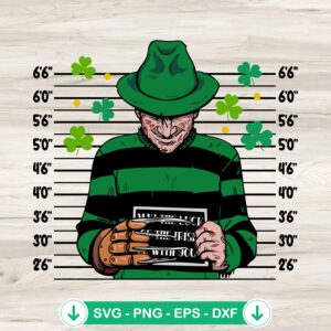 Freddy Krueger St Patricks Day SVG file cutting file