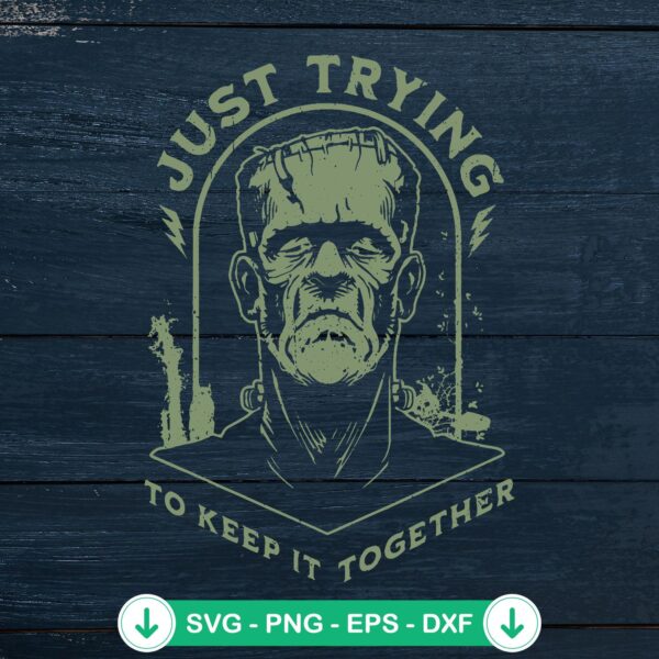 Funny Frankenstein Monster SVG file for cricut cutting machine