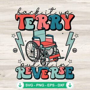 Funny Wheelchair 4th of July SVG file for Cricut cutting