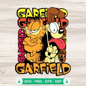 Garfield and Odie svg file for Cricut cutting machine