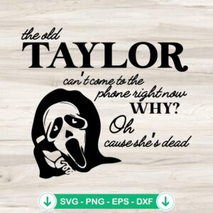 Ghostface-Taylor-Swift-SVG.jpg Ghostface Taylor Swift SVG file for Halloween cut files