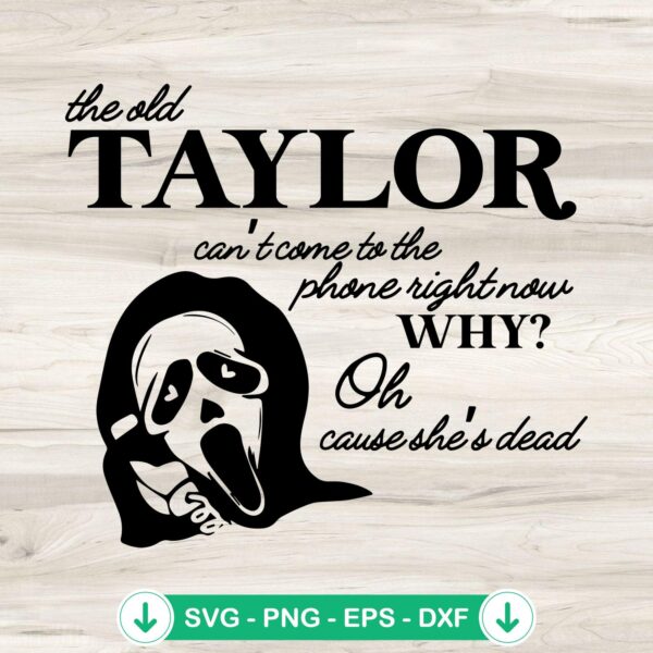 Ghostface Taylor Swift SVG file for Halloween cut files