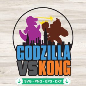 Godzilla VS Kong SVG file, cricut svg cutting file