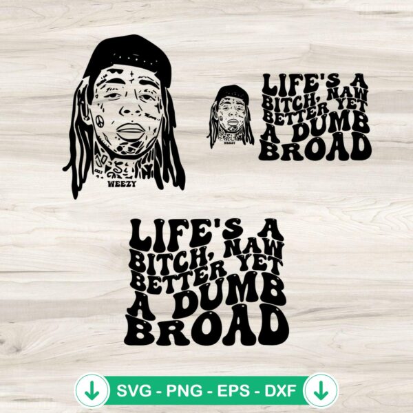 Gonorrhea Lil Wayne SVG file for Cricut cutting machine