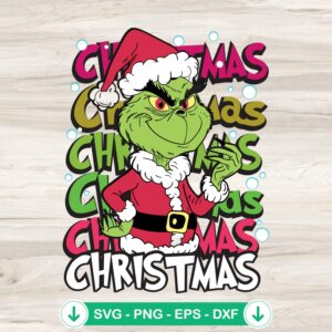 Grinch Christmas SVG file, cricut svg cutting file