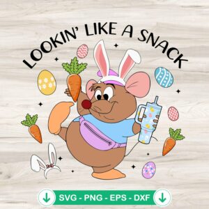 Gus Gus Mouse Easter Bunny svg file for cricut, cutting file