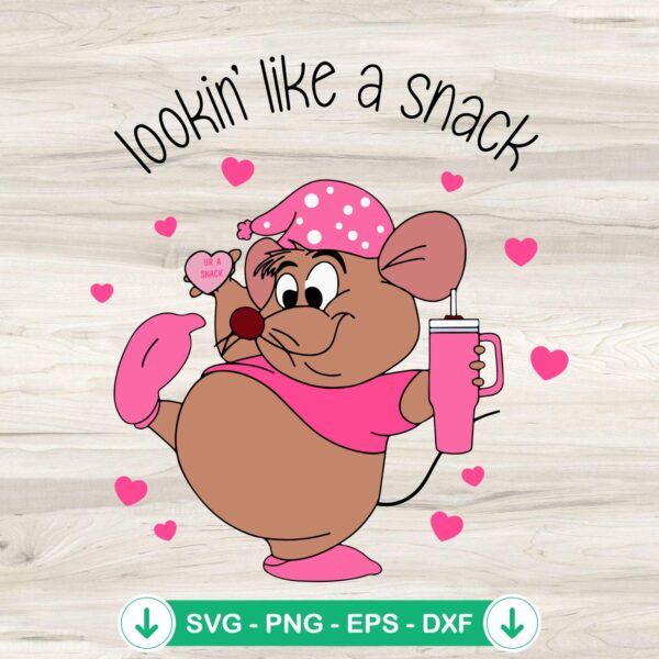Gus Gus Mouse Stanley Cup svg file for cutting machines