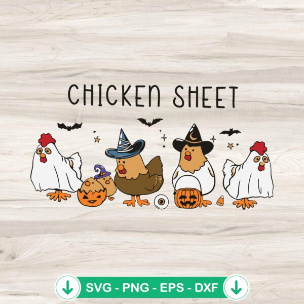 Halloween Chicken SVG file for Cricut cutting machine