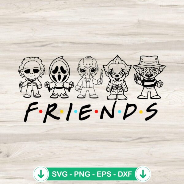 Halloween Friends SVG cut file for Cricut and DIY crafts