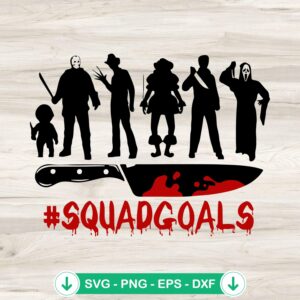 Halloween Squad Goals svg file for Cricut cutting machine