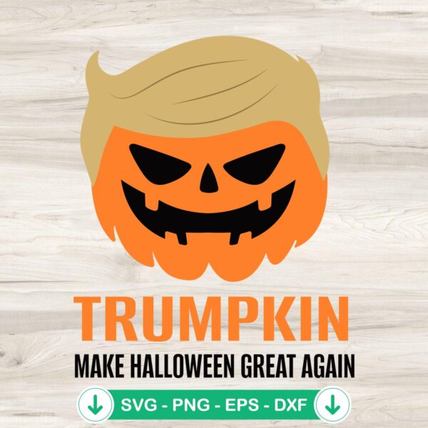 Halloween Trumpkin SVG file for Cricut cutting machine