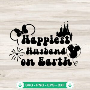 Happiest Husband On Earth SVG file for Cricut cutting file