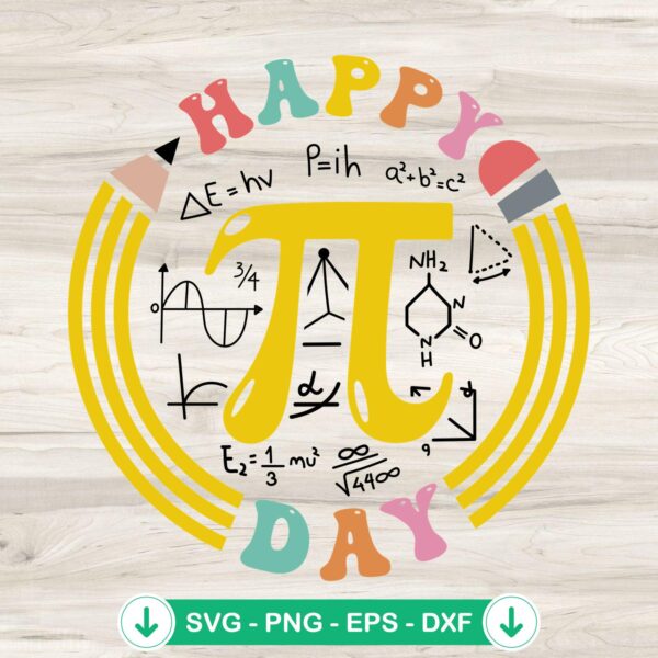 Happy Pi Day SVG file for Cricut and cutting machine