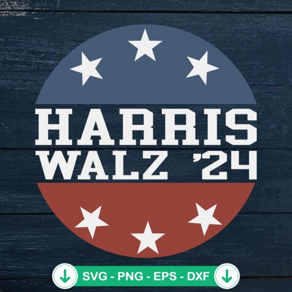 Harris Walz 24 SVG file for Cricut and DIY crafts
