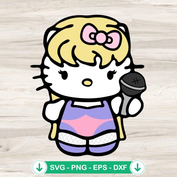 Hello Kitty Taylor Swift SVG file for cutting machines