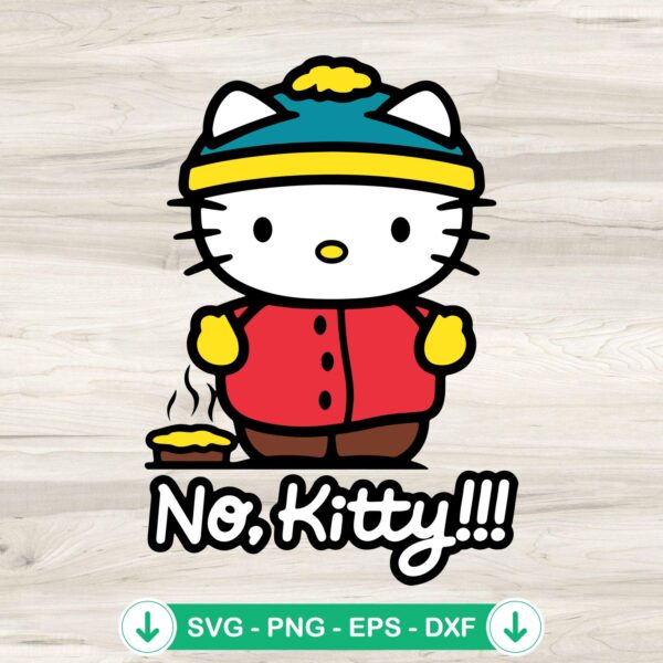 Hello Kitty Eric Cartman SVG file for cutting machines