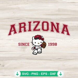 Hello Kitty Arizona Diamondbacks svg file for cutting machines