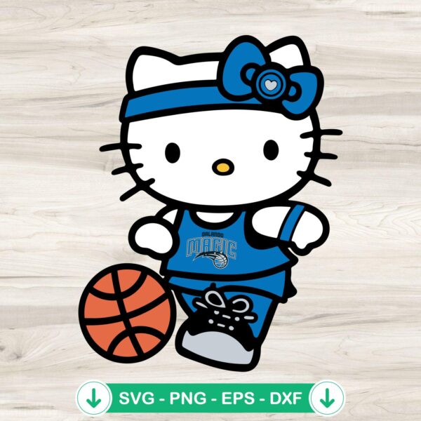 Hello Kitty Orlando Magic SVG file for Cricut and cutting machines