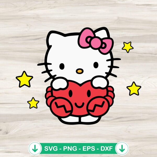 Hello Kitty Zodiac Sign SVG file for cutting machines
