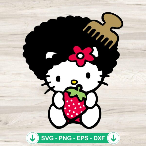 Hello Strawberry SVG file for Cricut cutting machine