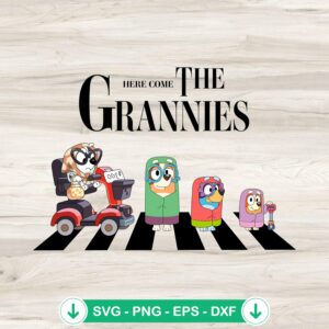 Here Come The Grannies SVG file for Cricut and Silhouette cutting machines