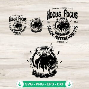 Hocus Pocus Salem Massachusetts Brewing Co SVG file