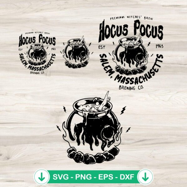Hocus Pocus Salem Massachusetts Brewing Co SVG file