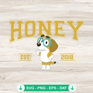 Honey Bluey Friend SVG file for Cricut cutting machine