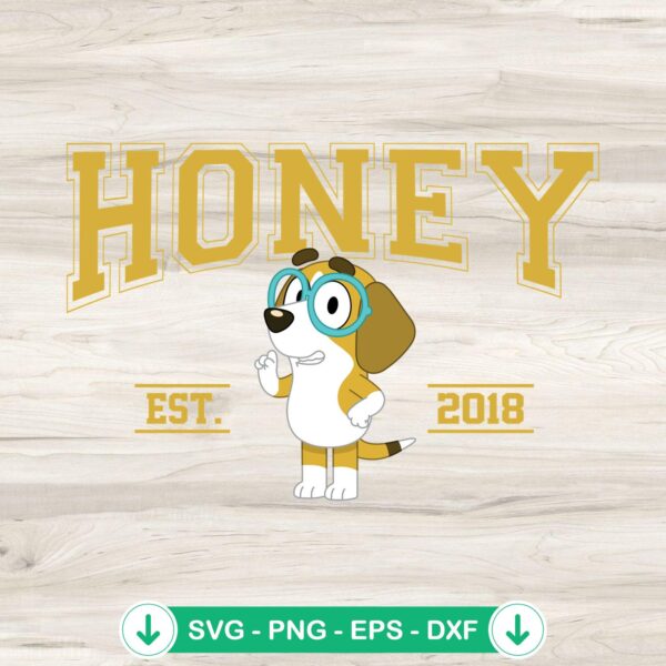 Honey Bluey Friend SVG file for Cricut cutting machine