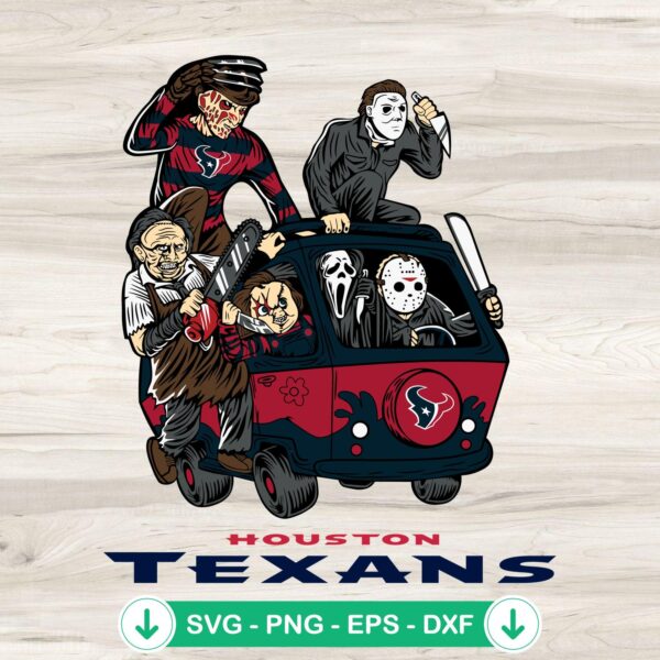 Horror Characters Houston Texans SVG file for cricut cutting machine