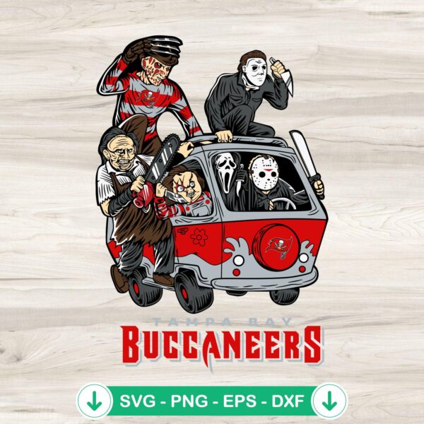 Horror Characters Tampa Bay Buccaneers SVG file for cutting machines