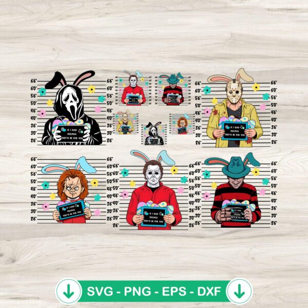 Horror Movie Happy Easter SVG file for Cricut and cutting machine
