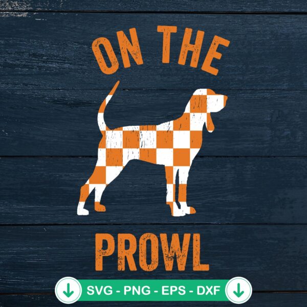 Hound On The Prowl Tennessee Dog SVG file for cricut cutting