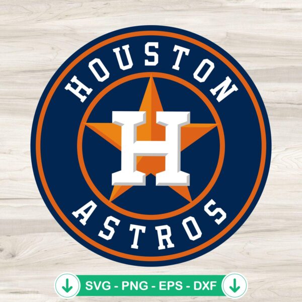 Houston Astros logo SVG file for Cricut cutting machine