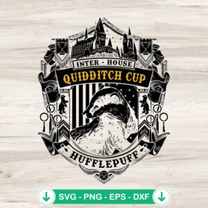 Hufflepuff Quidditch Team SVG file for Cricut cutting machine